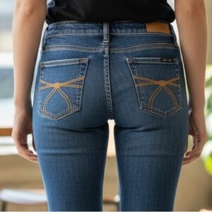 Seven7 Blue Jeans with Gold Accents